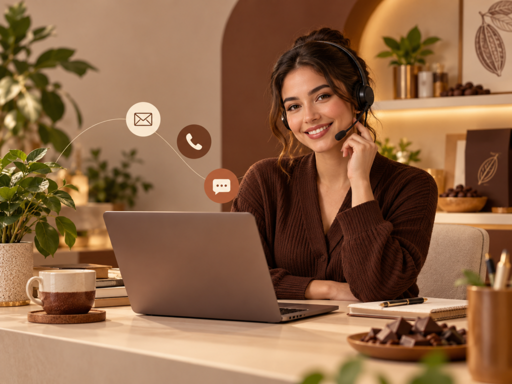 warm chocolate brand support desk.png